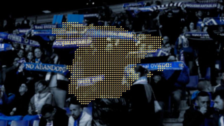 El mapa de abonados del Oviedo por provincias: ¿cuáles son los territorios azules más fieles?