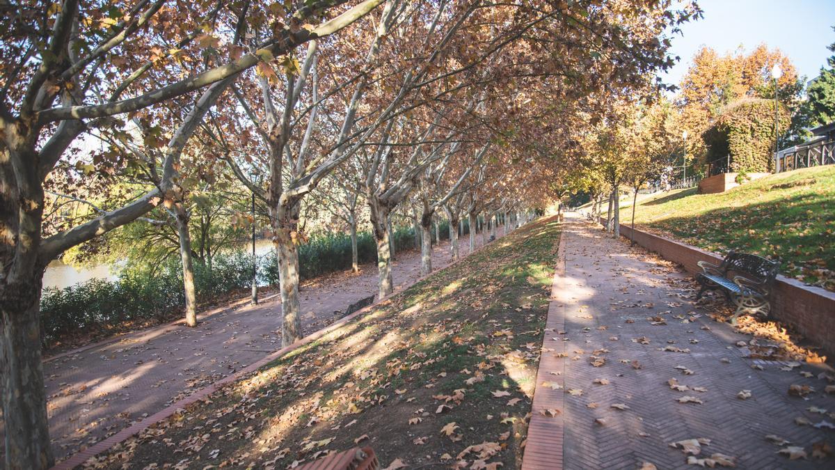 Paseo ubicado en la margen izquierda del río Guadiana.