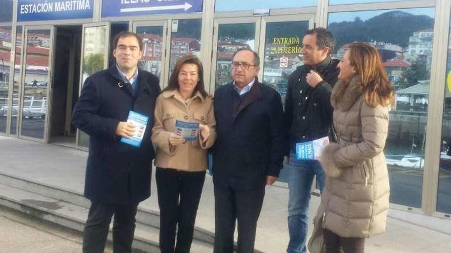 Miembros del PP, en un acto sobre el Área Metropolitana. // G.Núñez