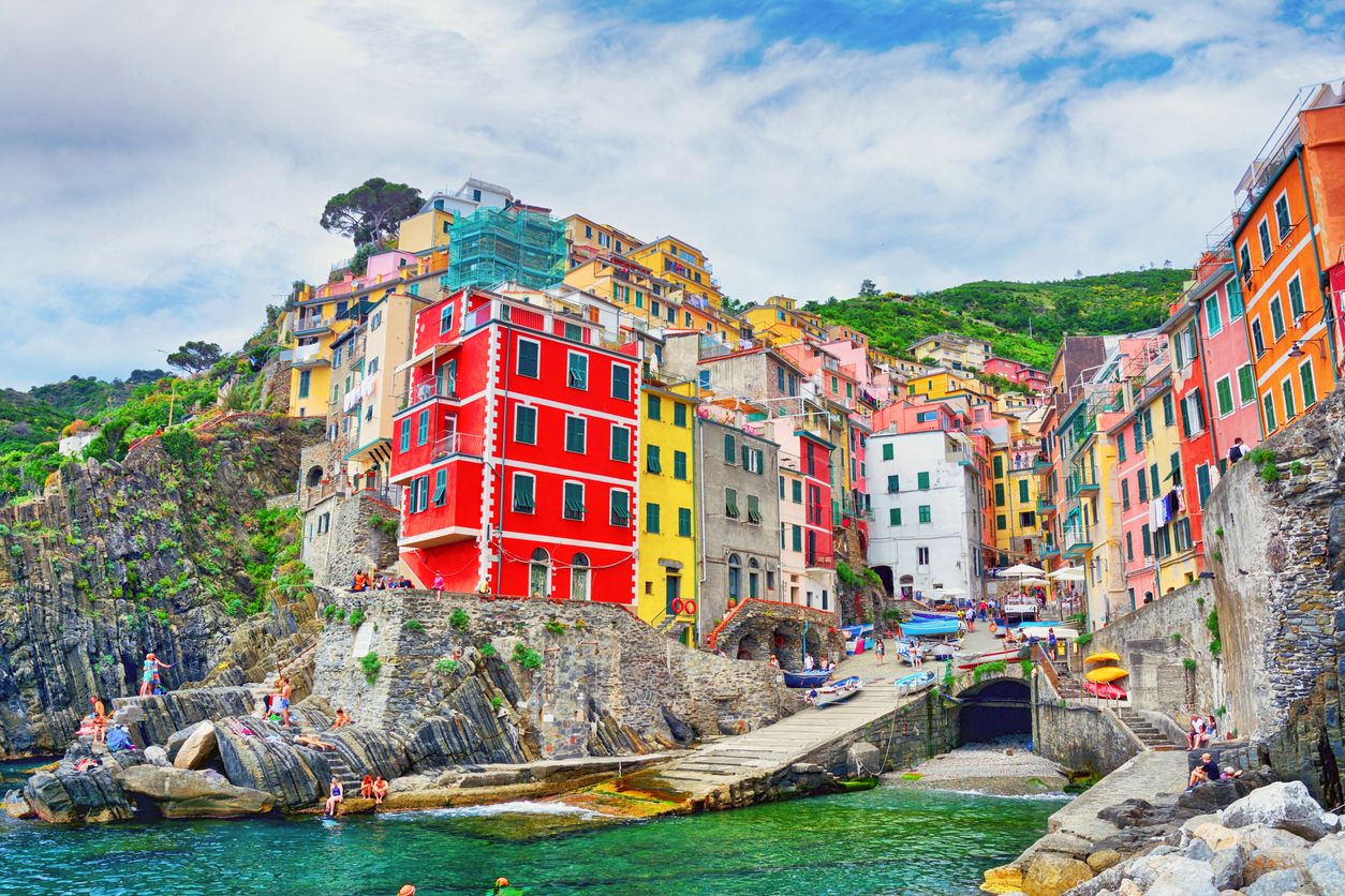 Riomaggiore es uno de los pueblos más visitados de Cinque Terre.