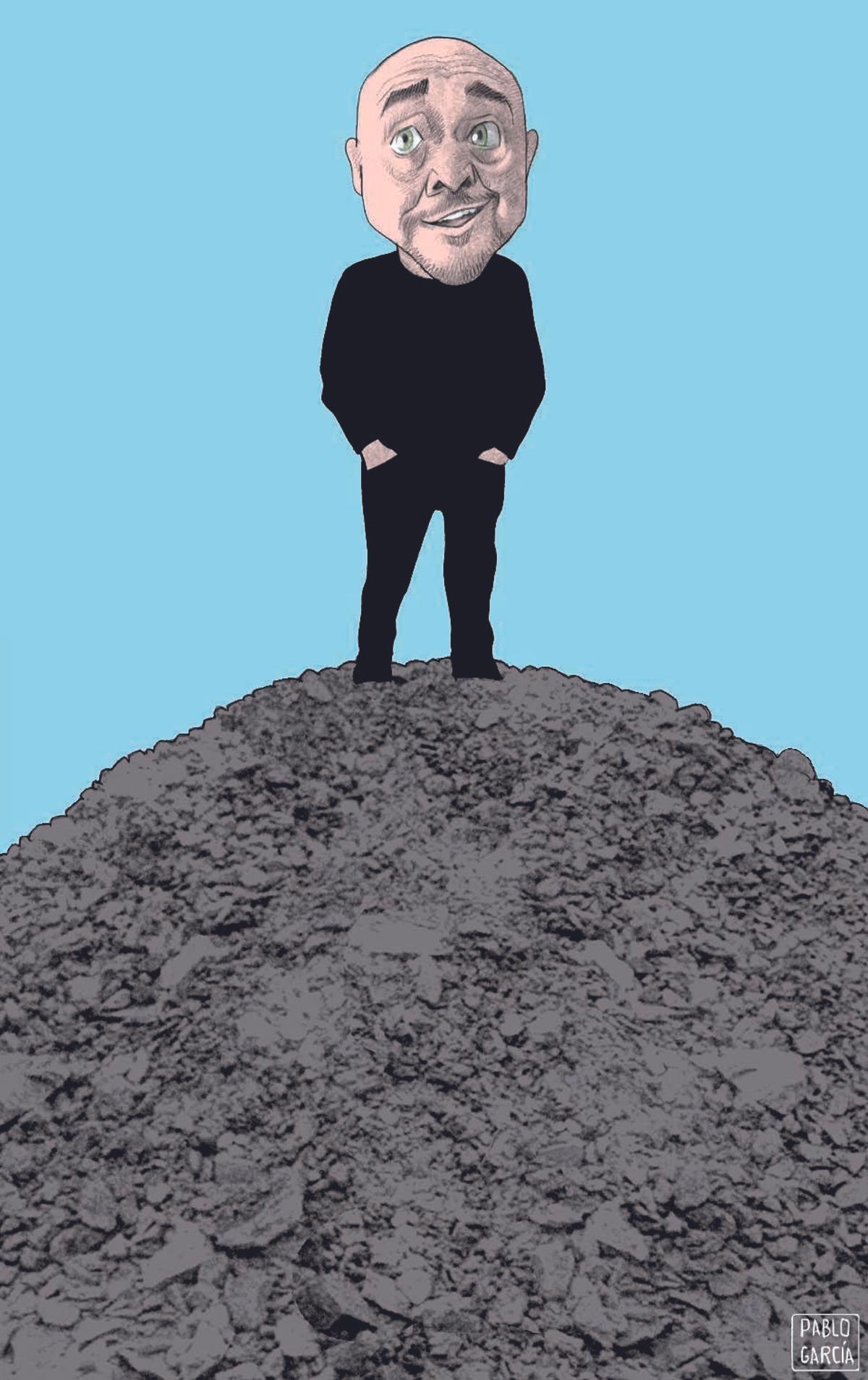 Maxi Rodríguez, autor de este artículo, visto por el dibujante Pablo García
