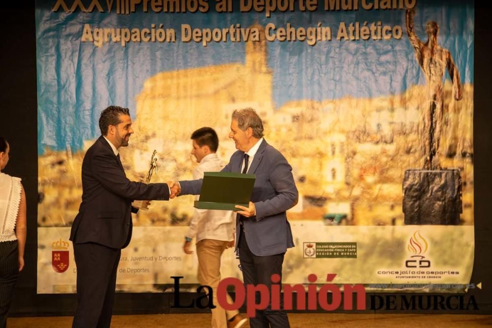 Gala de premios al Deporte murciano en Cehegín