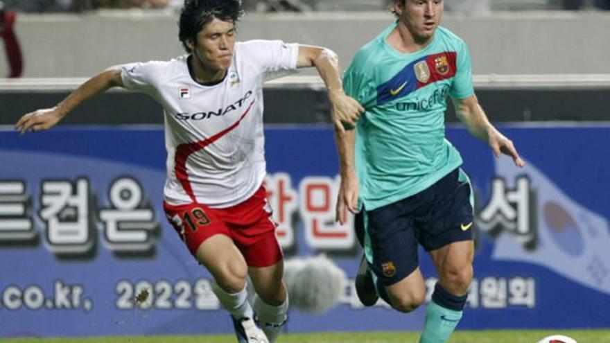 Messi protagoniza la goleada del Barça en Corea