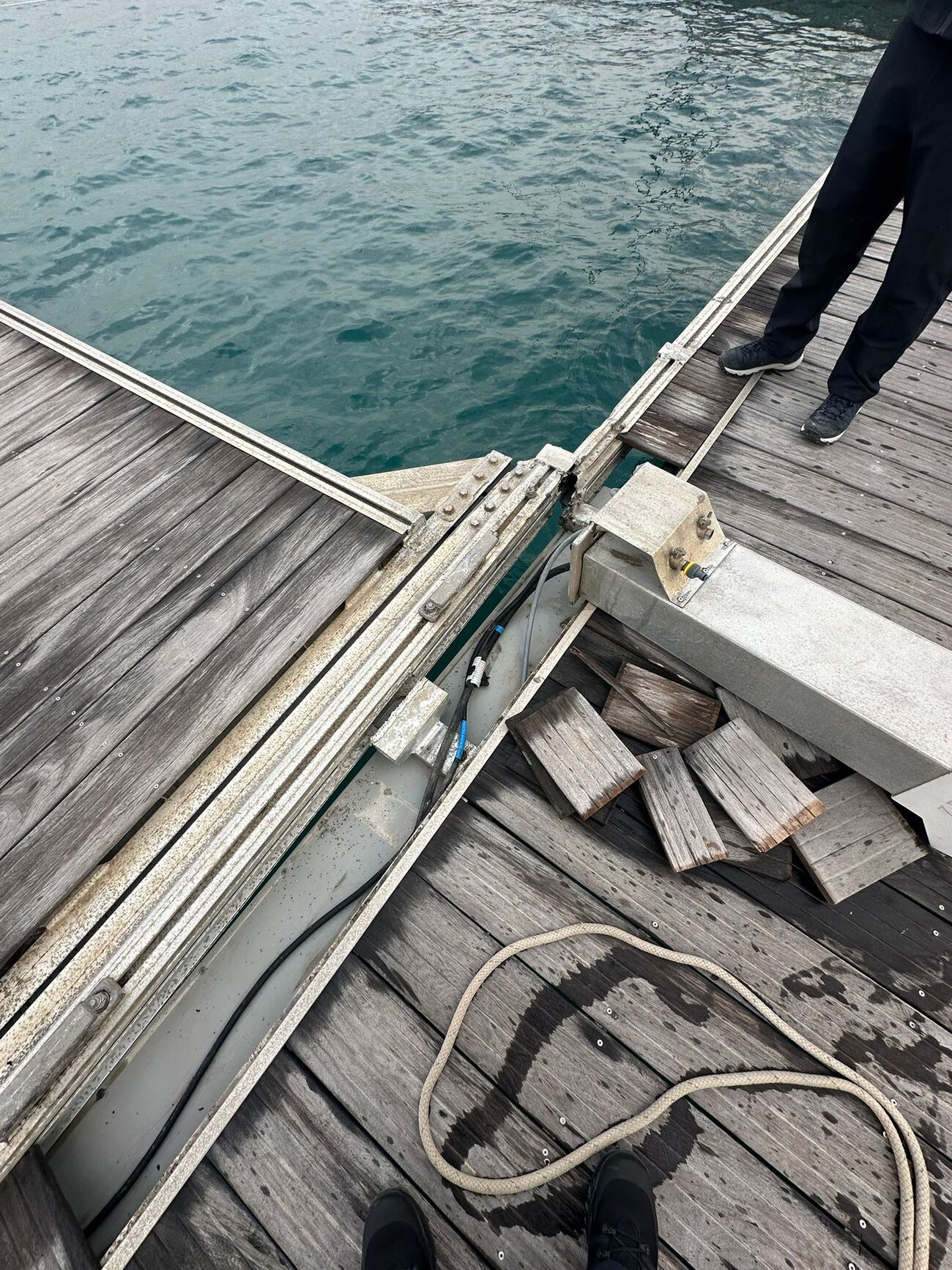 Destrozos en el Puerto de Caleta del Sebo, en La Graciosa, tras el paso de la borrasca Dorothea