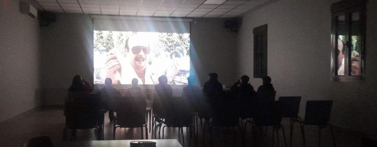 No faltó una sesión de cine en la programación cultural de Navidad.