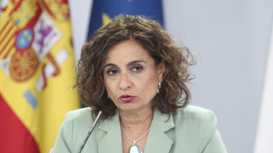 La ministra portavoz y de Hacienda, María Jesús Montero.