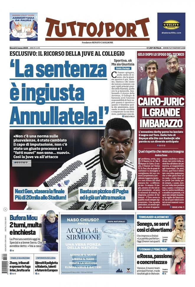 Las portadas de la prensa deportiva de hoy, jueves 2 de marzo