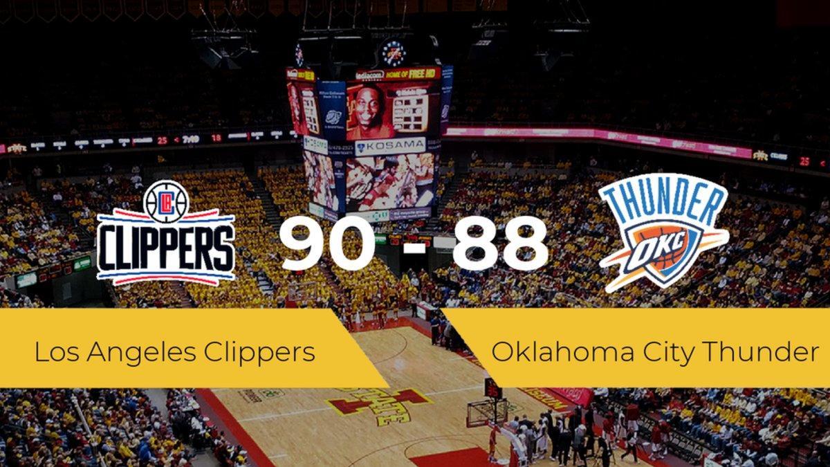 Los Angeles Clippers vence a Oklahoma City Thunder (90-88)
