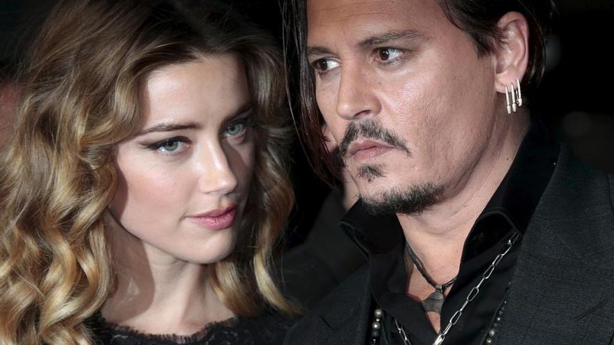 Una imagen de Johnny Depp y Amber Heard.