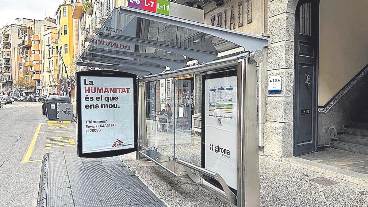 Una de les noves estructures, a l'avinguda Sant Francesc.