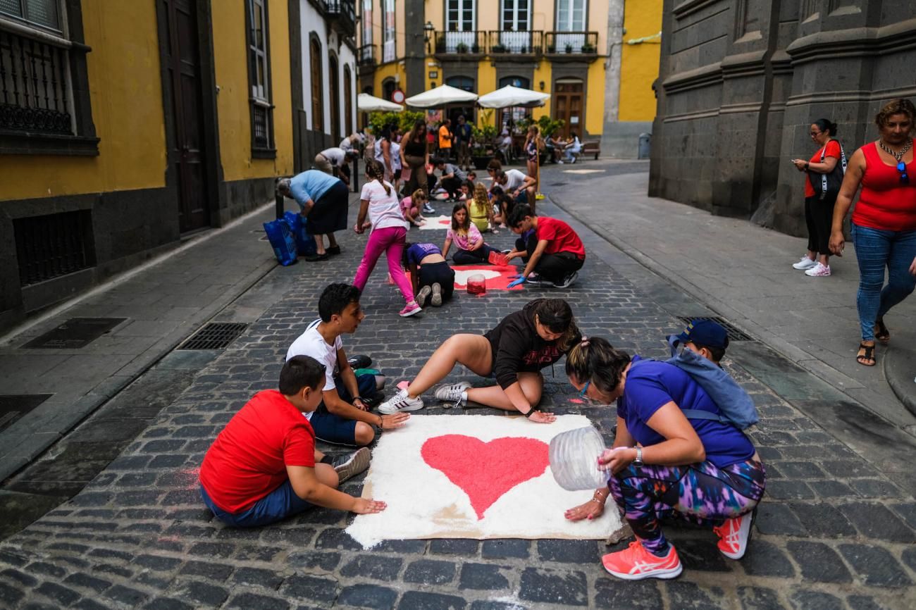 Alfombras de Corpus en Arucas