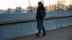 Ambiente de frío intenso en la ciudad de Lleida este miércoles 15 de enero