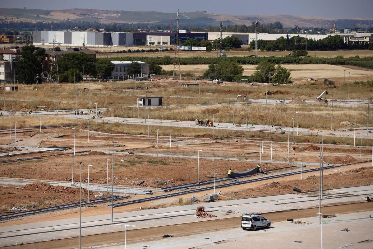 Córdoba. Huerta Santa Isabel Oeste. Obras, construcción, nuevo barrio