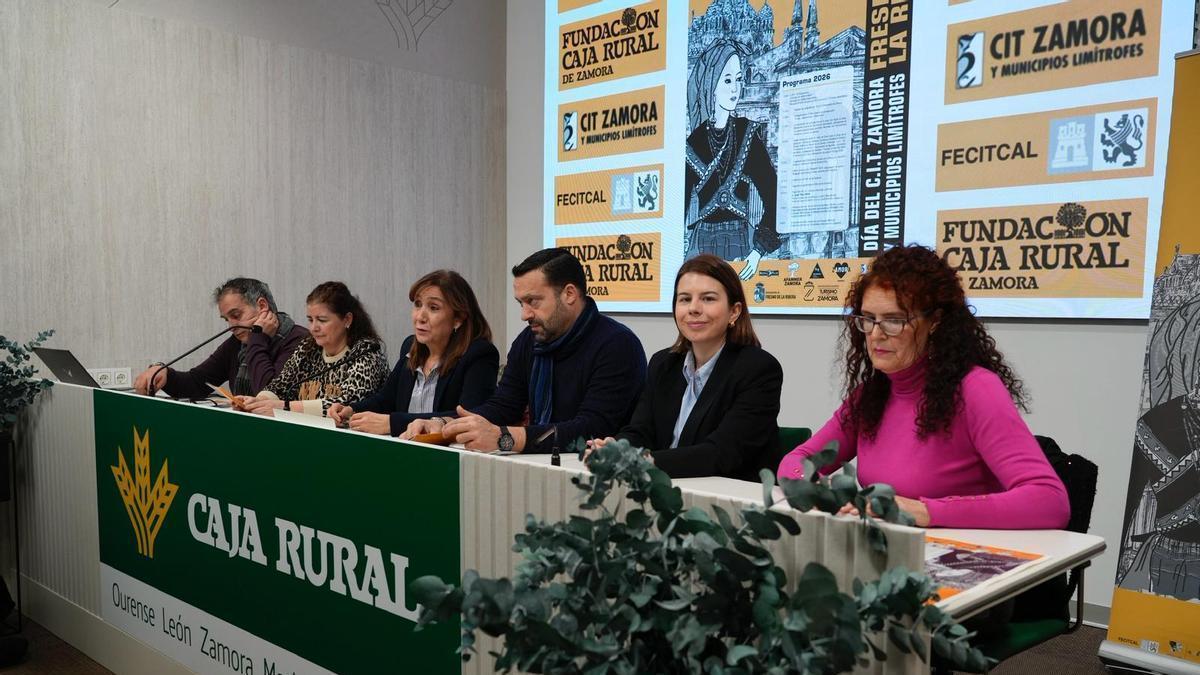 Representantes de Caja Rural, el CIT, Diputación y Ayuntamiento de Fresno de la Ribera presentan la jornada