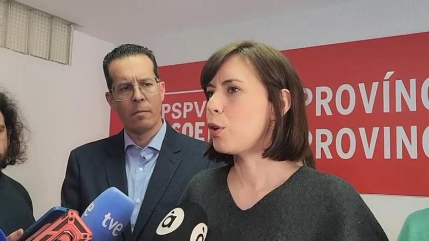 Diana Morant habla tras la Ejecutiva del PSPV-PSOE en Alicante