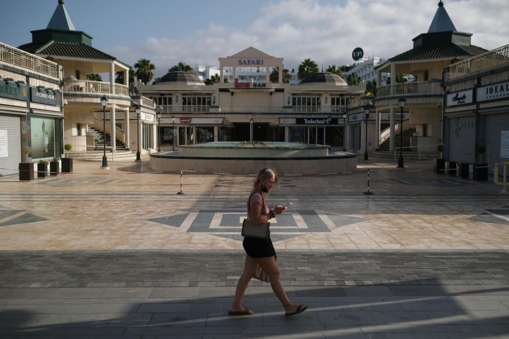 El sur de Tenerife vacío