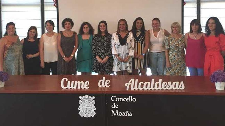 Cumbre de alcaldesas de hoy, en Moaña // Diputación