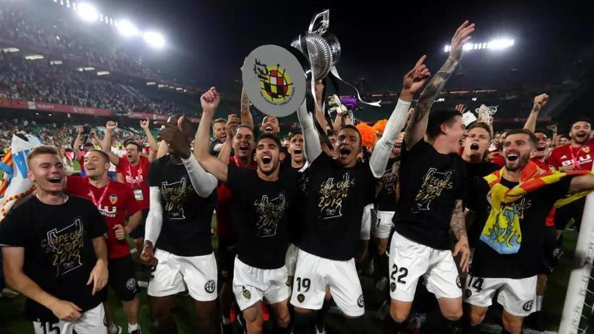 Celebración de la Copa del Rey en el estadio Benito Villamarín en Sevilla el 25 de mayo de 2019