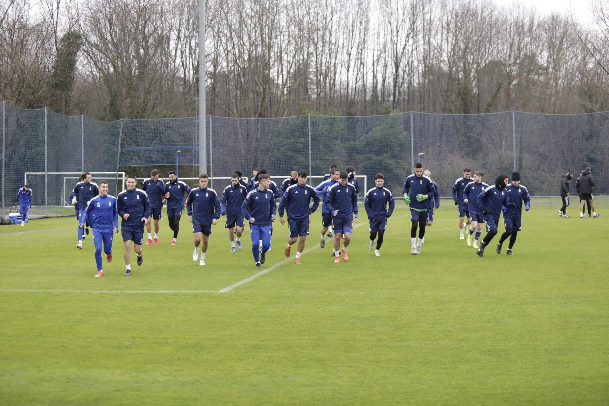 Las imágenes del entrenamiento del Oviedo