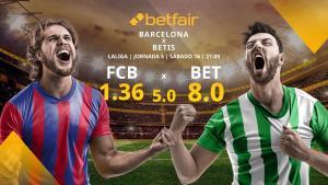 FC Barcelona vs. Real Betis Balompié: horario, TV, estadísticas, clasificación y pronósticos