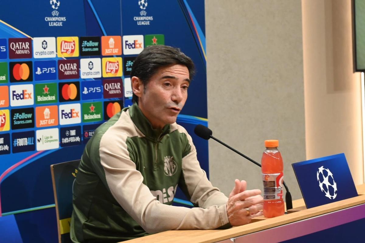 Marcelino García Toral, durante la rueda de prensa previa al Villarreal-Manchester City.
