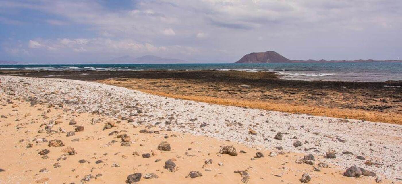 Playa de El Hierro, en La Oliva, conocida como 'Playa de las Palomitas'.