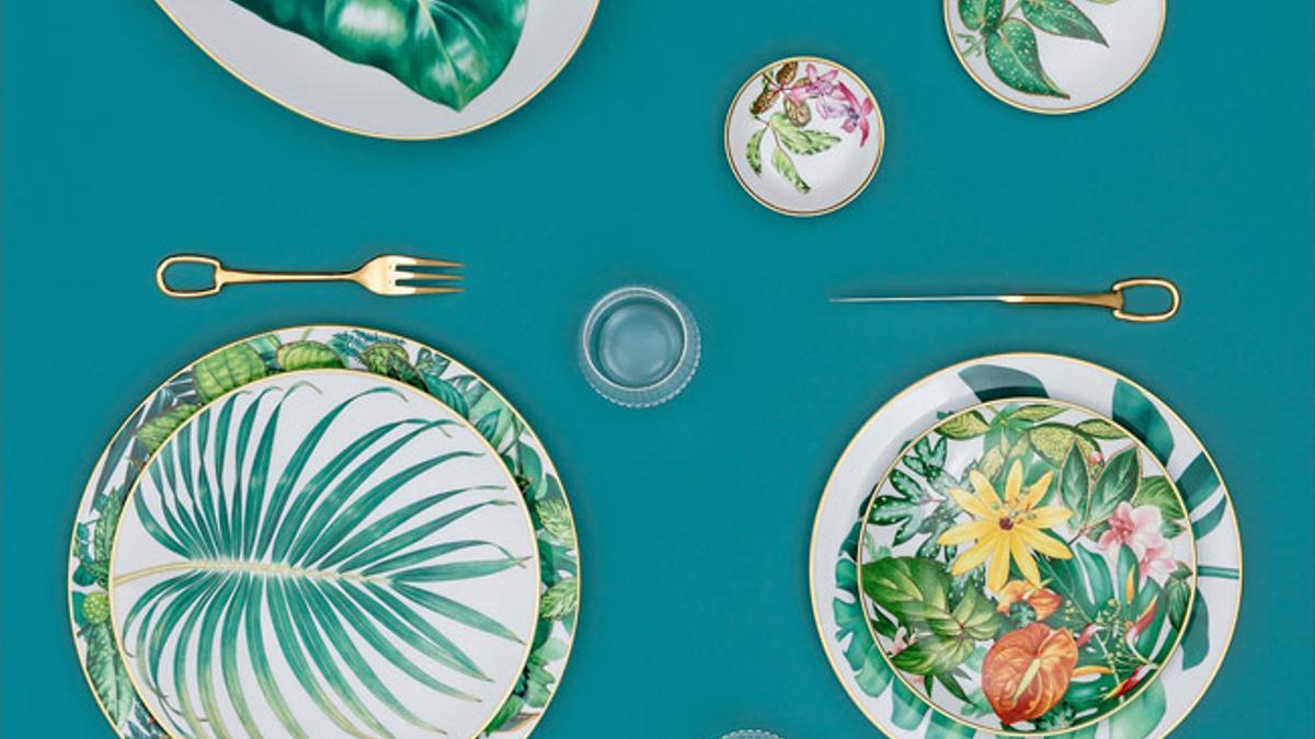 Vajilla 'Passifolia', de Hermès, para poner las tendencias en decoración sobre la mesa