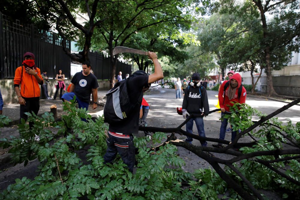 Jornada de protestas en Caracas