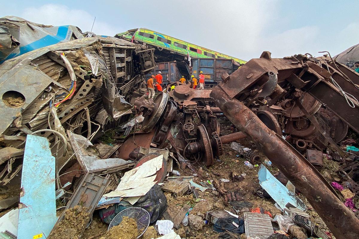 Accidente mortal de tren en la India