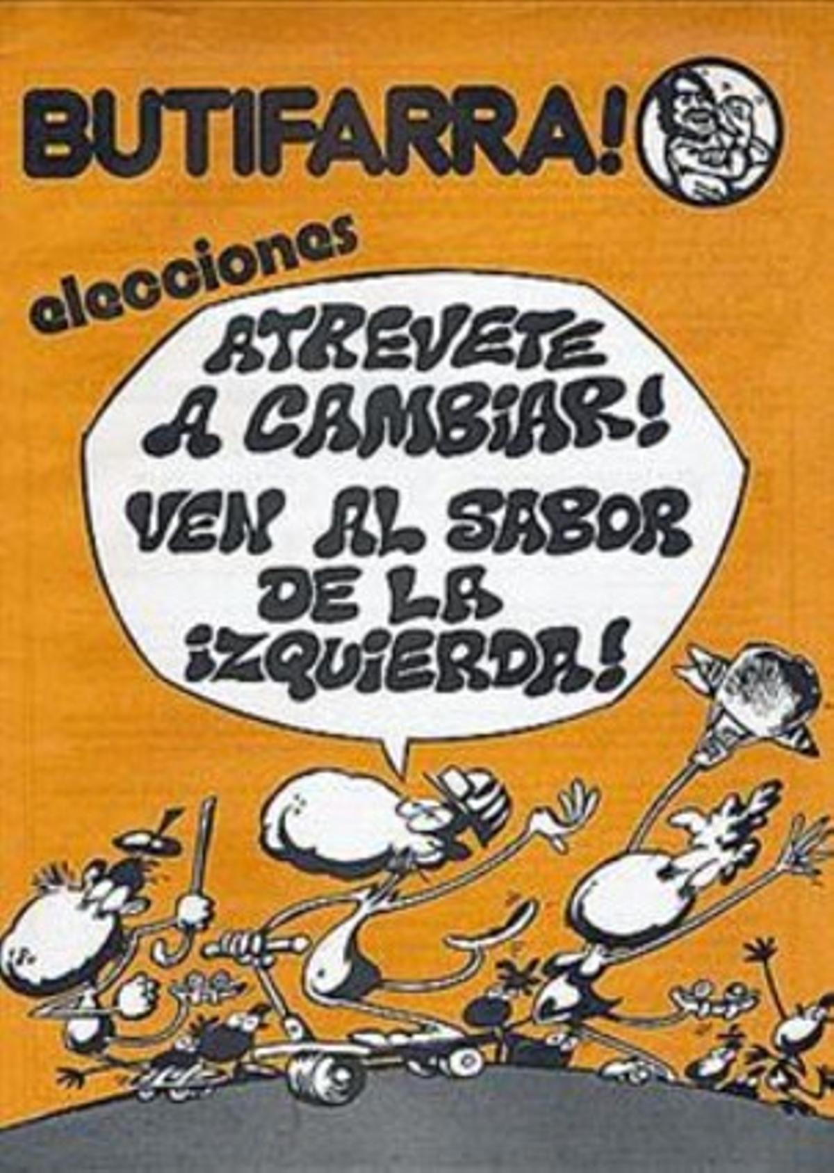 EL LOGO  3 Portades de Max (núm. 0, 1975), Alfons López (1977, l’esquerra al poder) i Carlos Giménez (1977, sobre la crisi).