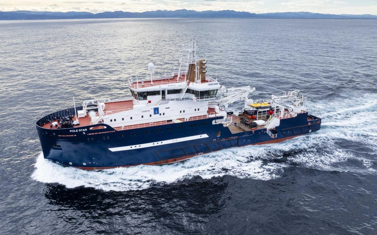 El «Pole Star» construido por Astilleros Gondán.