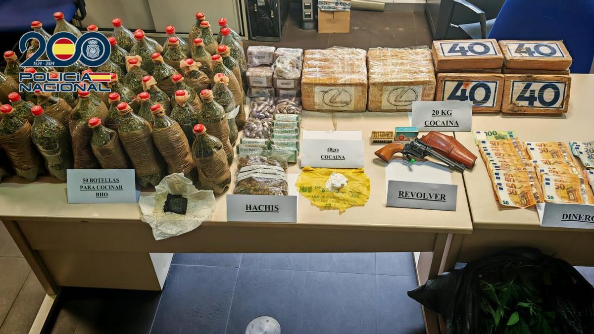 Interceptado en Alicante un alijo de 20 kilos de cocaína