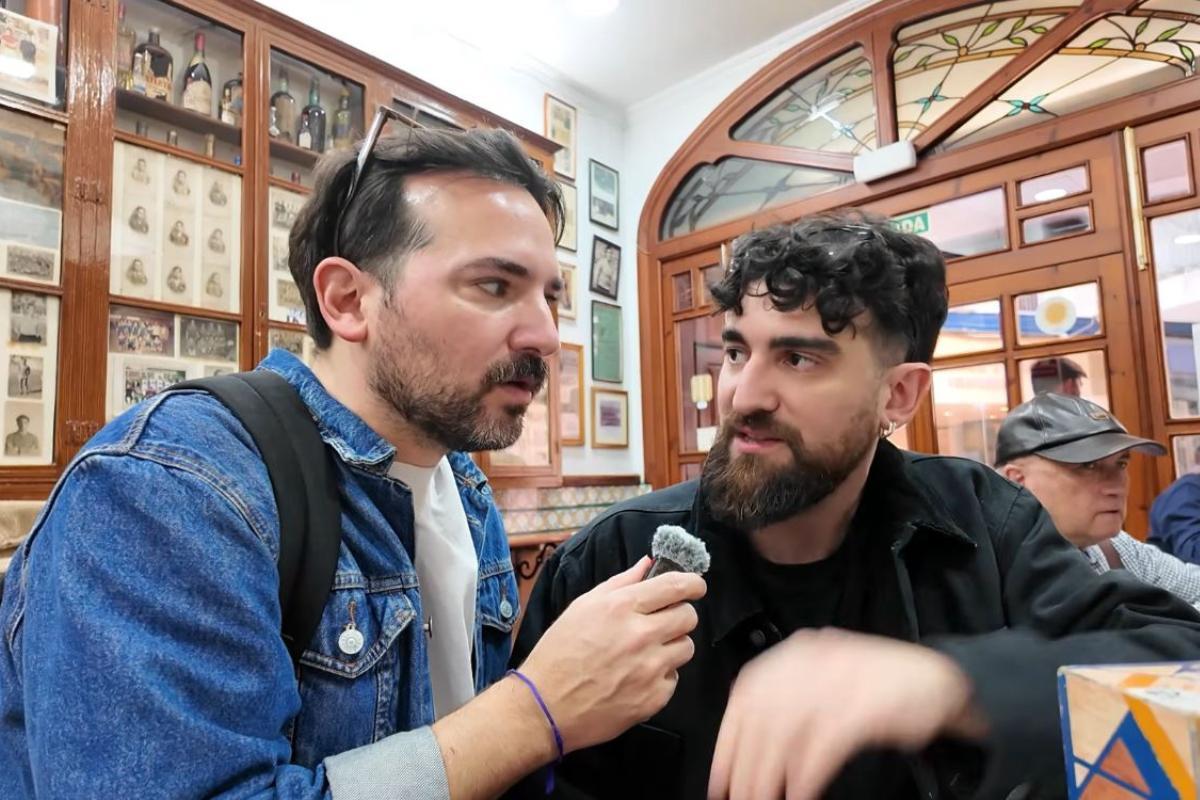 Meriako y Rufo comen en Los zagales.