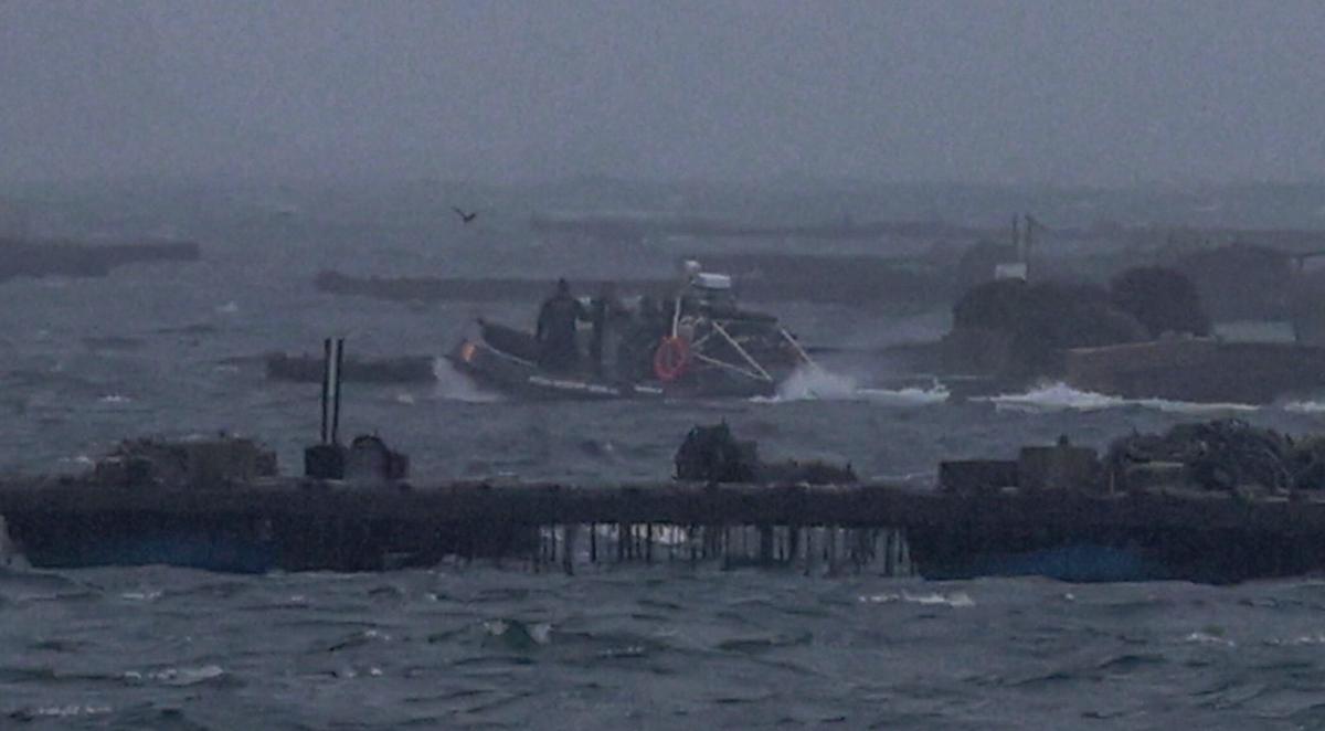 La zona en la que permanece hundido el barco. | IÑAKI ABELLA