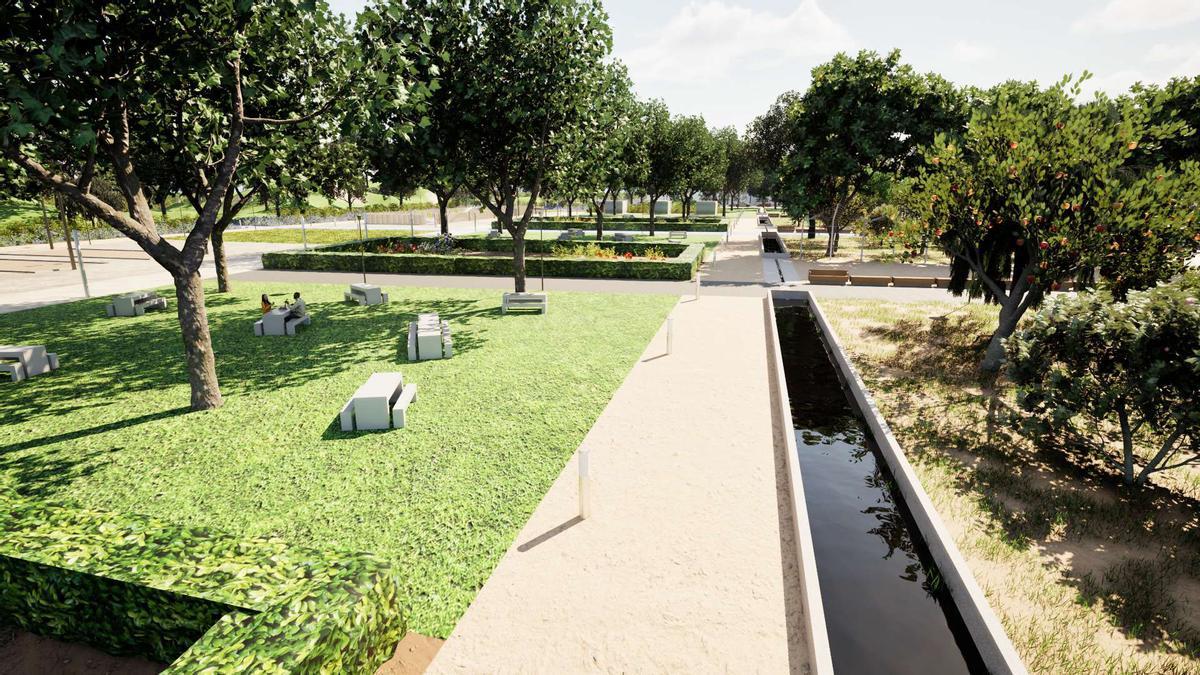 Imagen virtual de la primera fase del Censal Parc de Castelló.