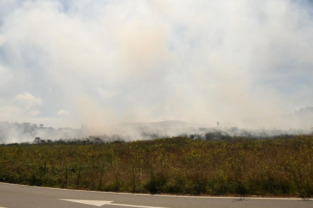 Un incendio en Visma, el segundo en ocho días, calcina 16.000 metros cuadrados.