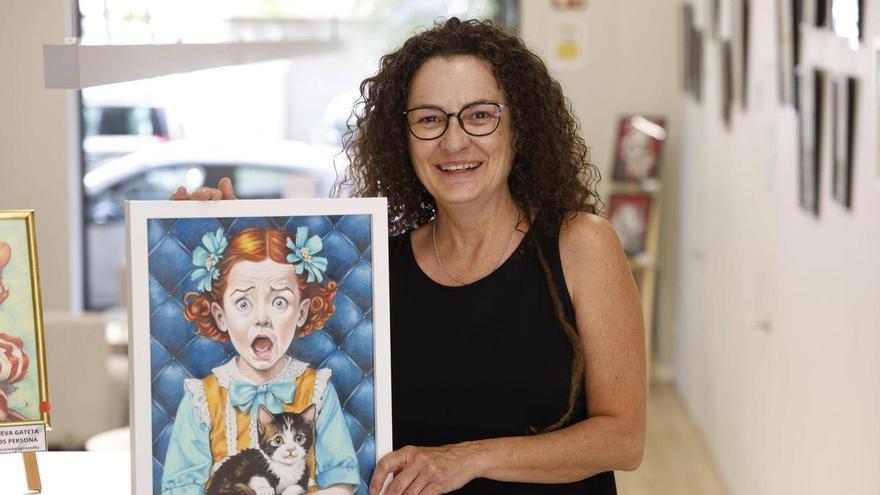 L'artista Carmeta Gironella reivindica el llapis de colors com a eina en una nova exposició