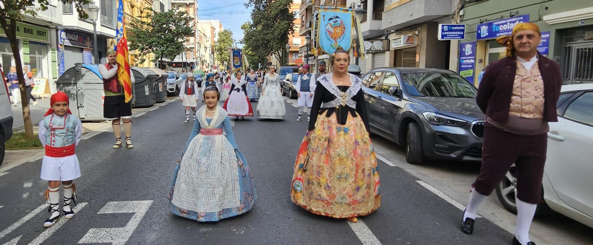 Las comisiones el Marítim, protagonistas en el Homenaje a la Senyera