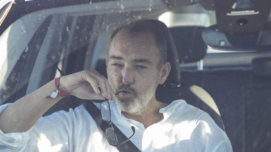 Natalio Grueso abandona la prisión de Asturias en 2018.  | MIKI LÓPEZ