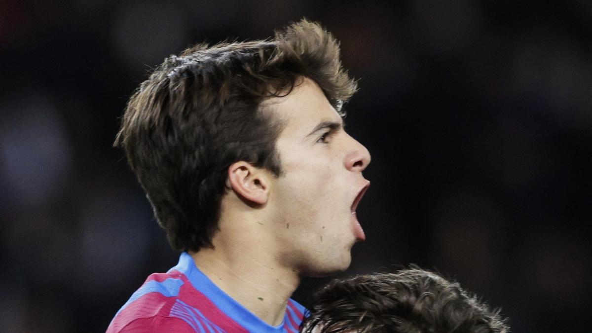 Riqui marcó un gol en el Barcelona-Osasuna