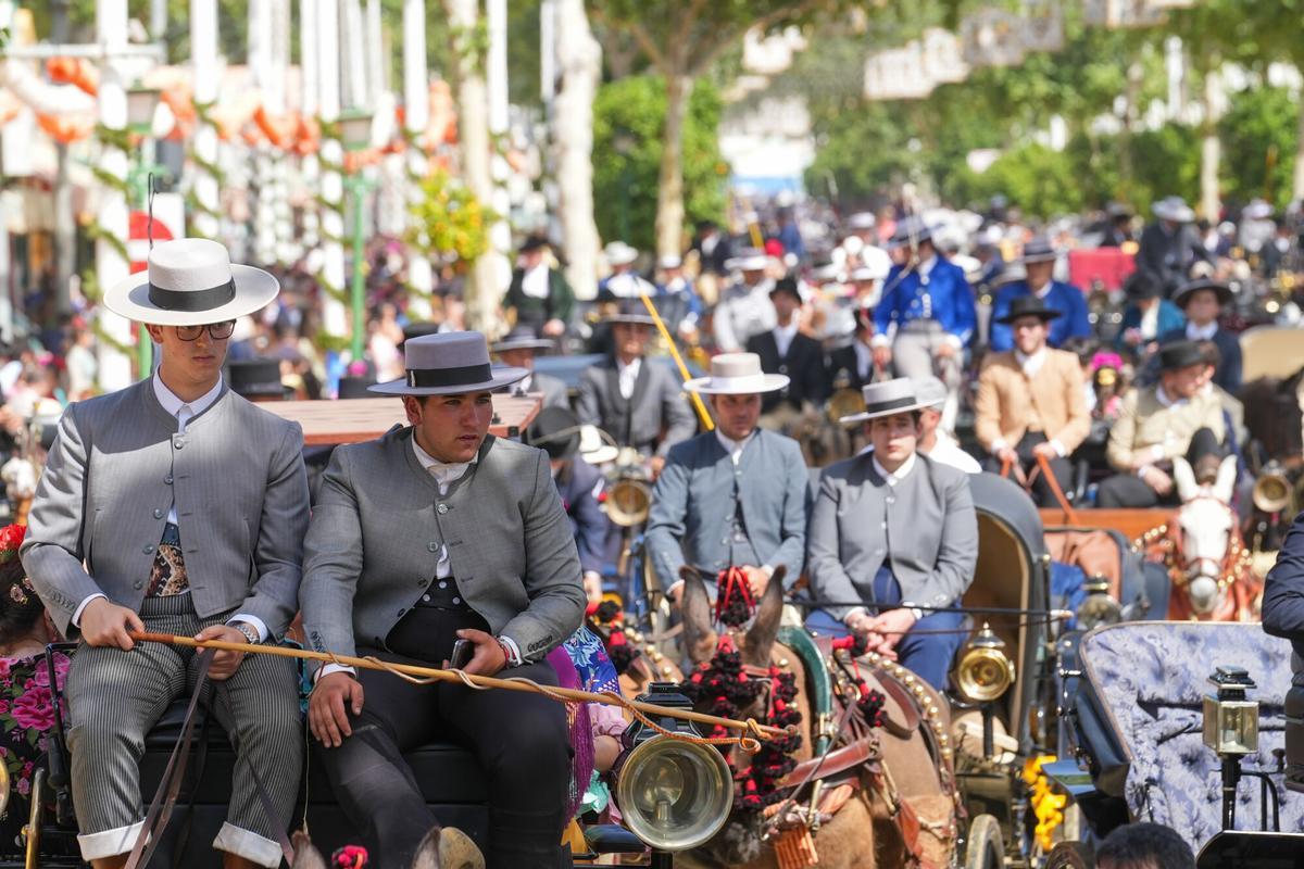 Ambiente este miércoles en la Feria de Abril.