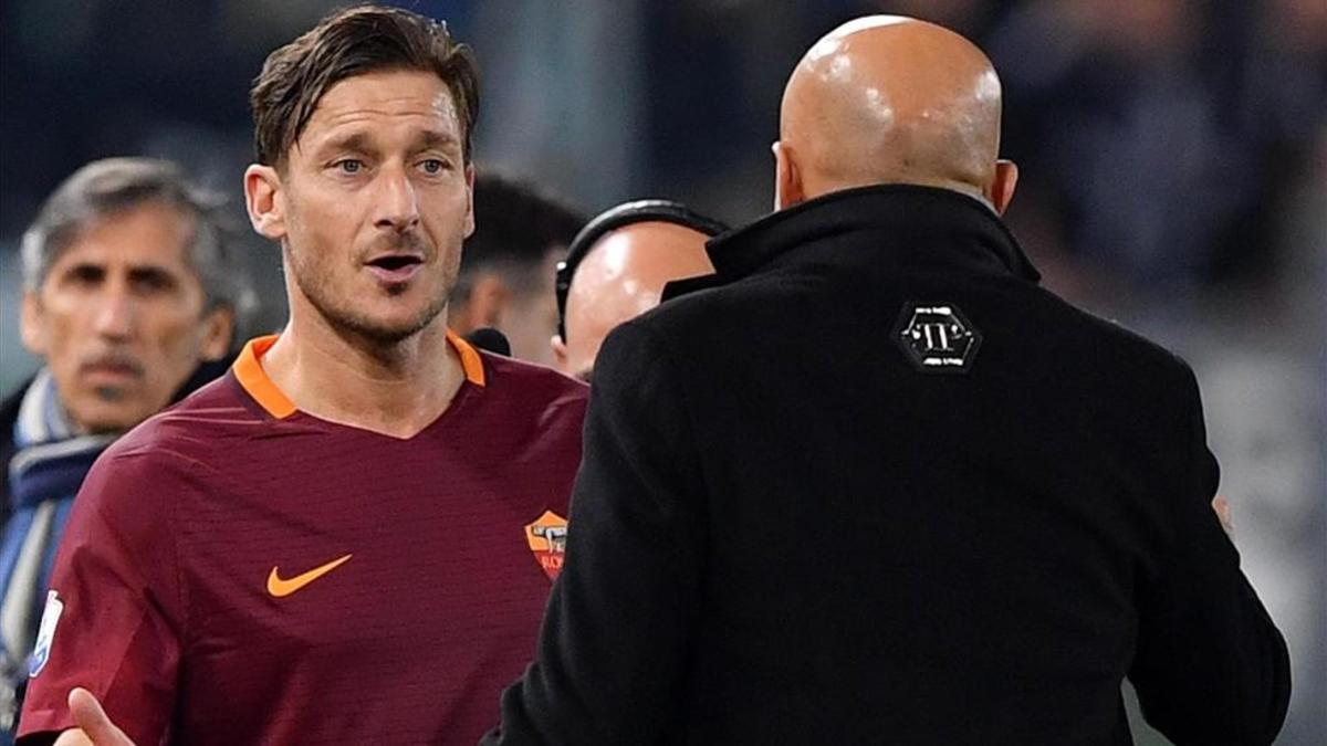 Spalletti exige, para permanecer en la Roma, la renovación de Totti