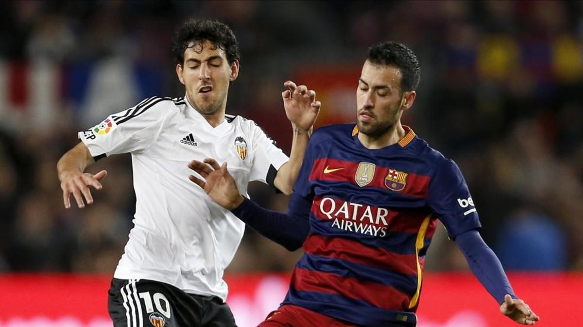 Parejo, en un partido contra el Barcelona