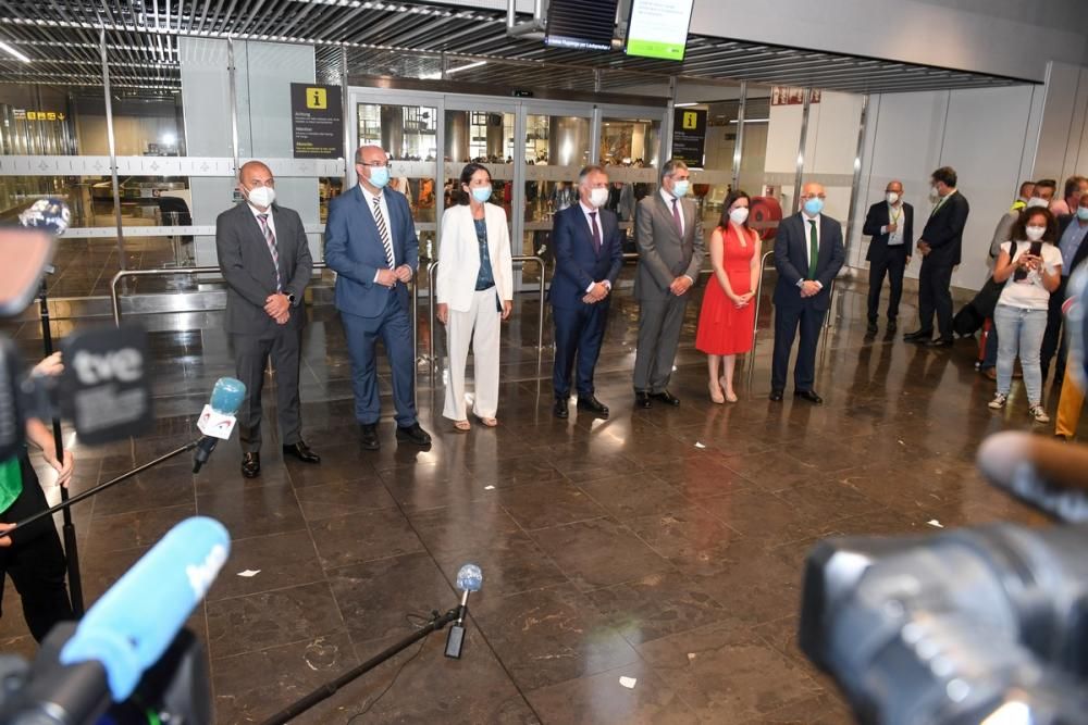 Vuelo de la comitiva de la OMT a Canarias