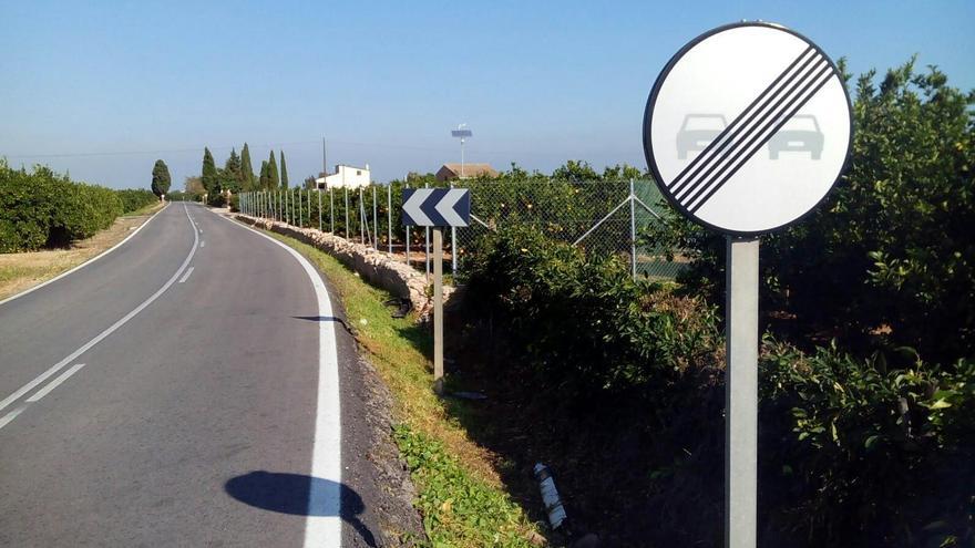 La diputación ampliará la carretera CV-508, que comunica Corbera y Polinyà, para mejorar la seguridad.