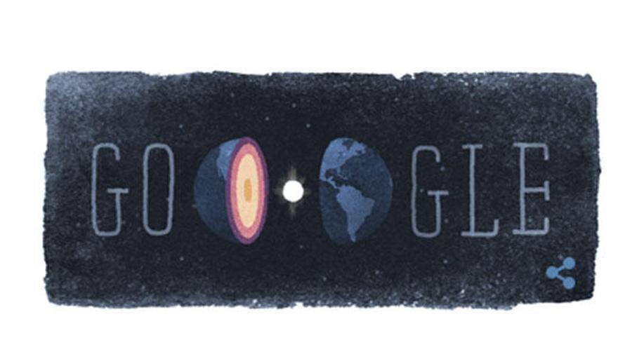 Inge Lehmann, en el doodle de Google.