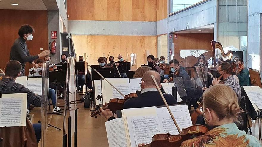 Un ensayo de la OSRM con Cristóbal Soler al frente.