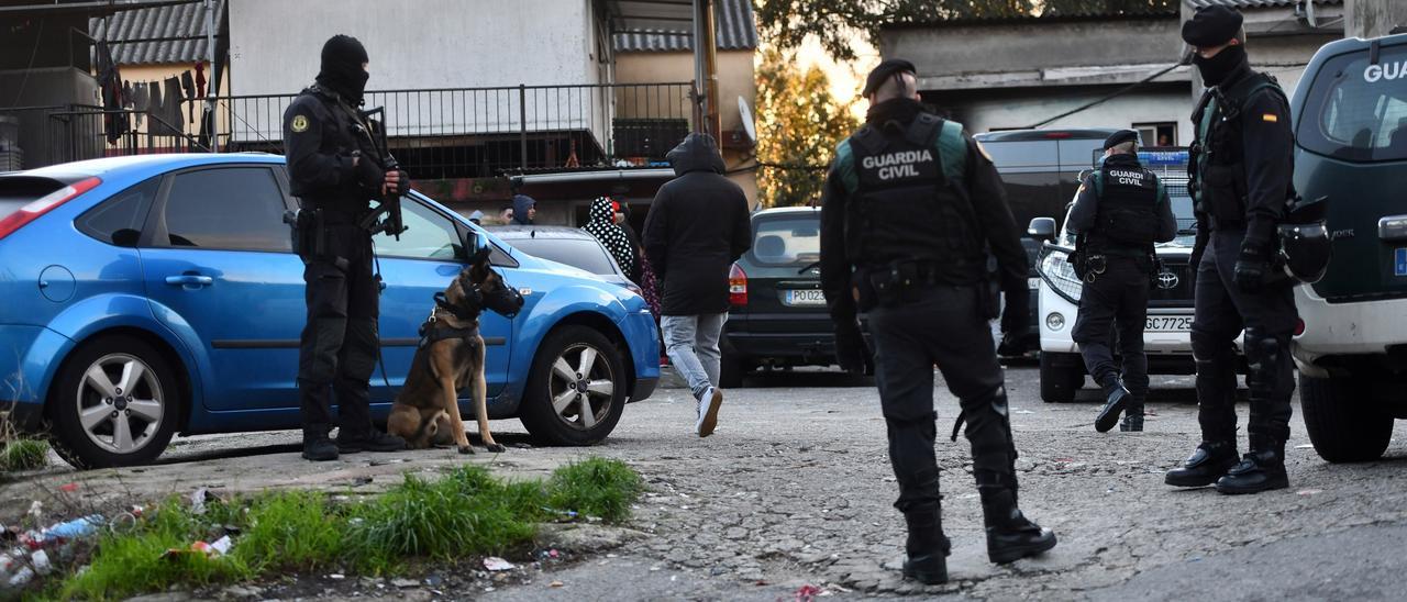 Redada en O Vao cuyo juicio llegó ayer a la Audiencia de Pontevedra