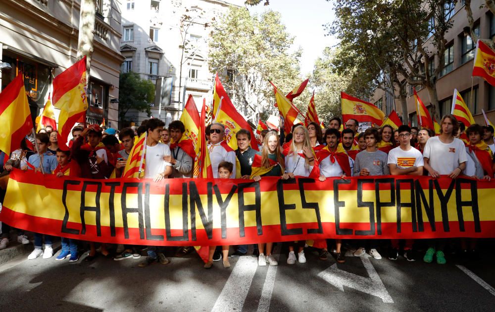 Manifestación en Barcelona por la unidad de España