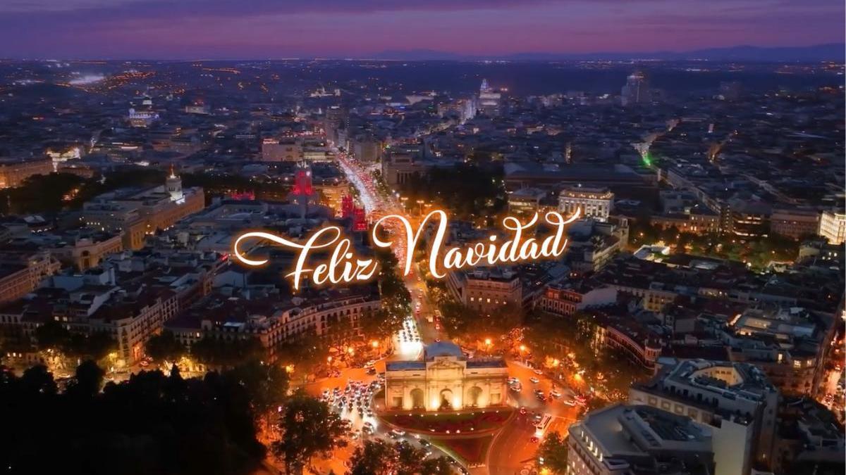 Imagen del vídeo del villancico de la Comunidad de Madrid para la Navidad 2023.